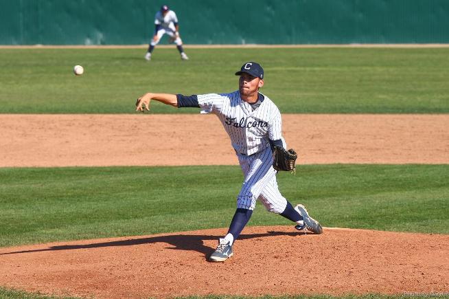 George Mendoza pitched five innings of relief to earn the win for the Falcons