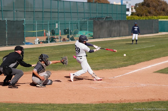 Carlos Vega had one of the Falcons two hits against the Mounties