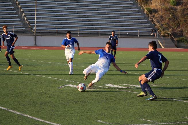 File Photo: Edwin Corona and the Falcons went 1-1-1 at the Hartnell Tournament