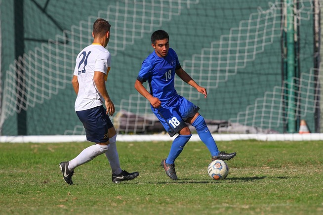 Oscar Canela scored twice and assisted on another goal in the Falcons win
