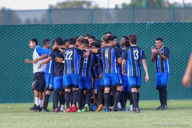 File Photo: Falcon men's soccer celebrates another victory