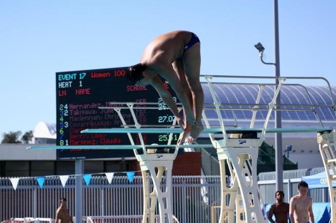 File Photo: Scott Robles won the 1-meter event, as the Falcons posted a team win over Chaffey.