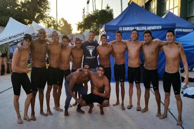 The Falcon men's swimming team finished second at the conference championships