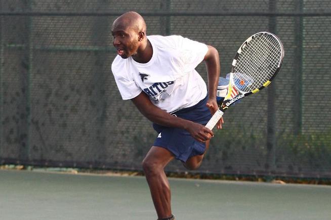 File Photo: Amadi Kagoma win his singles and doubles match, but the Falcons lost to Riverside