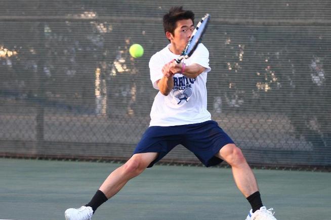 File Photo: Sheldon Hseih won his singles and doubles match to help lead the Falcons over LA Pierce