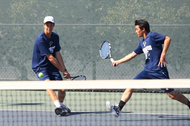 File Photo: Nicholas Simonelli and Sheldon Hseih improved to 8-4 in doubles after defeating Mt. SAC