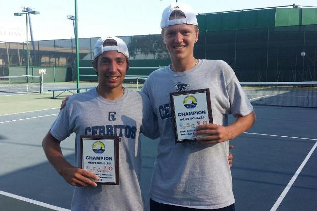 Agustin Lombardi and Mark Antoniuk captured the conference doubles championship