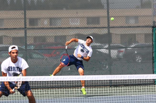 Although the Falcons lost this doubles match, they went on for a 5-1 playoff win over Riverside