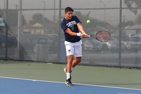 File Photo: The Cerritos men's tennis team posted their second win in a row
