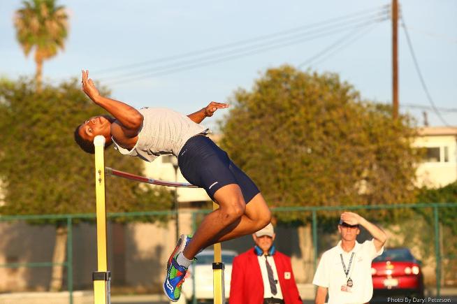 File Photo: Adam Aguirre set a new school record in the high jump at the Point Loma Invitational