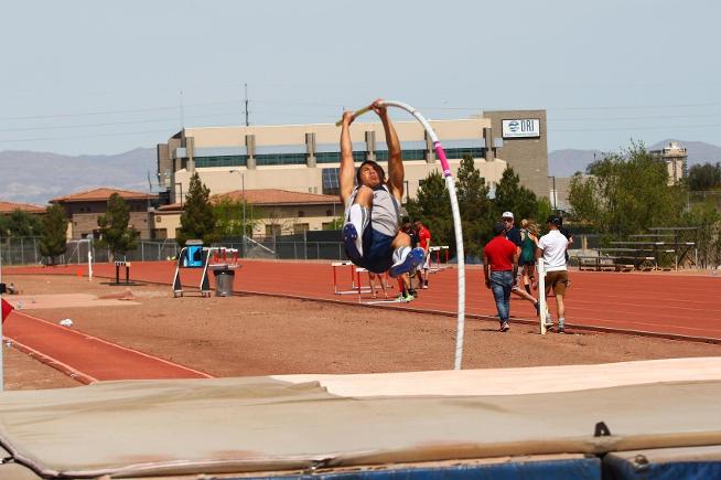 File Photo: Nicholas Mendoza came in fourth place in the pole vault