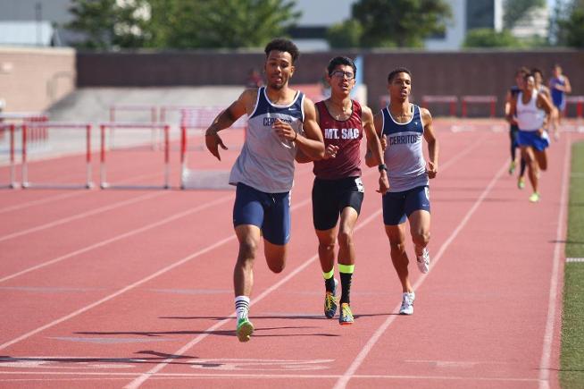 The Cerritos men's track & field team placed second at SCC Championships