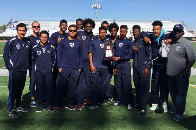Cerritos men;s track & field took third place at the SoCal Championships