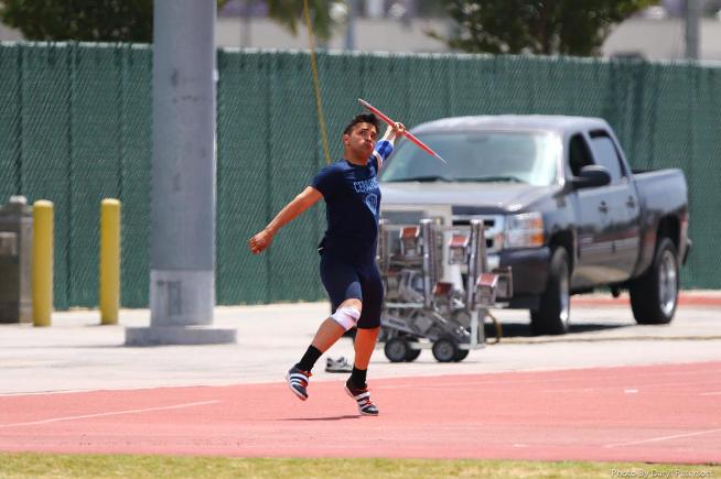 Tristian Escobar won the conference championship in the javelin