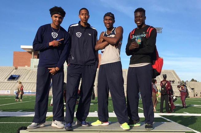 The 4x400-meter relay team came in third place at the SCC Championships