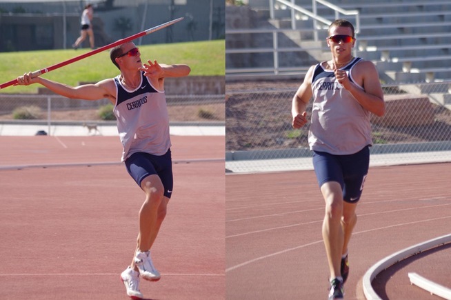 Zach Munoz placed seventh in the decathlon at the UNLV Invitational