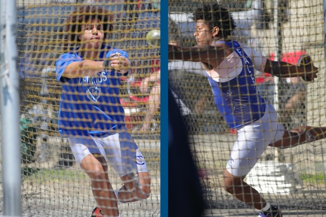 Micah Norfles (Hammer) and Nasser Brown (Discus) each scored points for the Falcons at the 3C2A State Championships