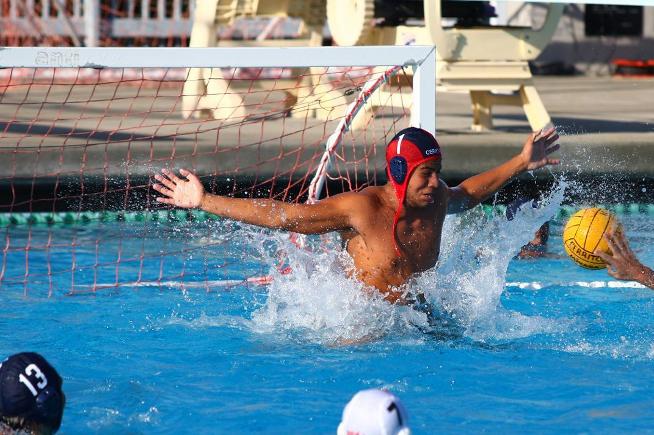 Alfredo De La Mora (1) posted eight saves, but the Falcons were defeated by LB City, 14-9