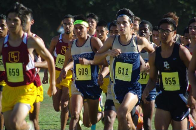 The Cerritos College men's cross country team took eighth place at the Golden West Invite