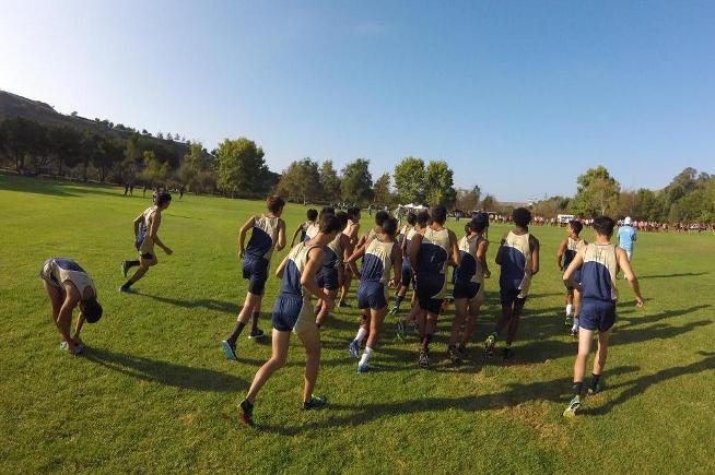 The men's cross country team competed in their first meet of the season