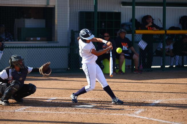 File Photo: Arianna Hernandez had one of the two hits for the Falcons in their 1-0 loss to East LA