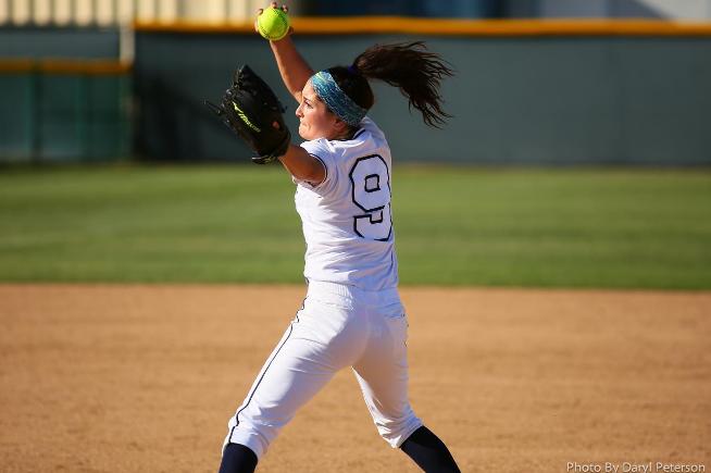 File Photo: Ana Pedroza pitched 14 2/3 innings over the weekend for the Falcons
