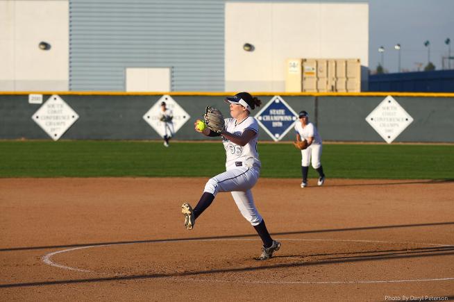 File Photo: Kristen Voller pitched well in the team's loss