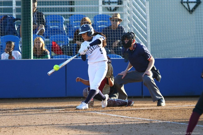 File Photo: Kimberly Olivas went 3-for-3 in the Falcons win
