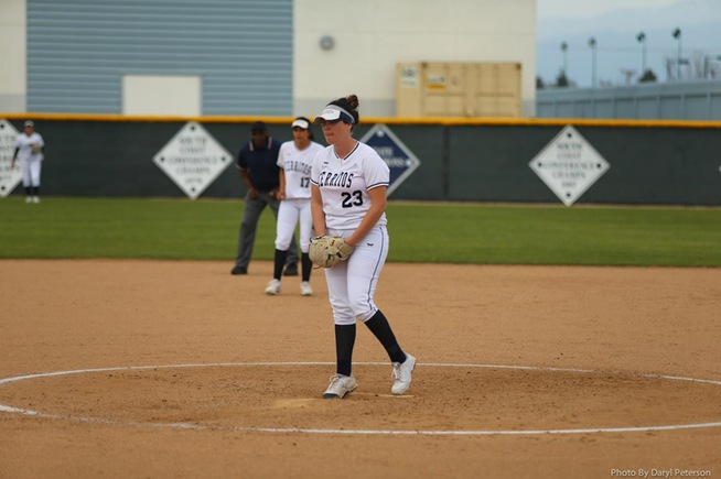 File Photo: Kristen Voller tossed a complete game for the Falcons