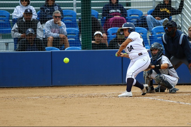 File Photo: Carly Gutierrez drew three walks and drove in a run in the Falcons final game of the season
