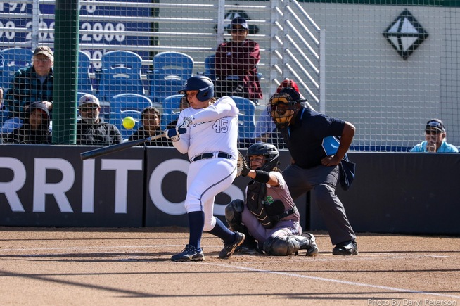 File Photo: Natalie Fraijo provided the big hit with a 3-run home run