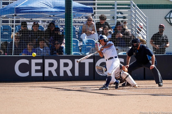 File Photo: Nadia Landeros clubbed the game-winning home run in the first game against Antelope Valley