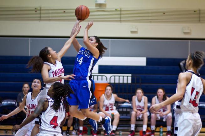 File Photo: Despite 20 points from Angela Pena, the Falcons dropped a 54-51 decision against Pasadena City.