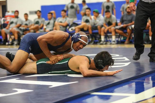 File Photo: Kevin James won the championship at 157 pounds at the Cerritos Open