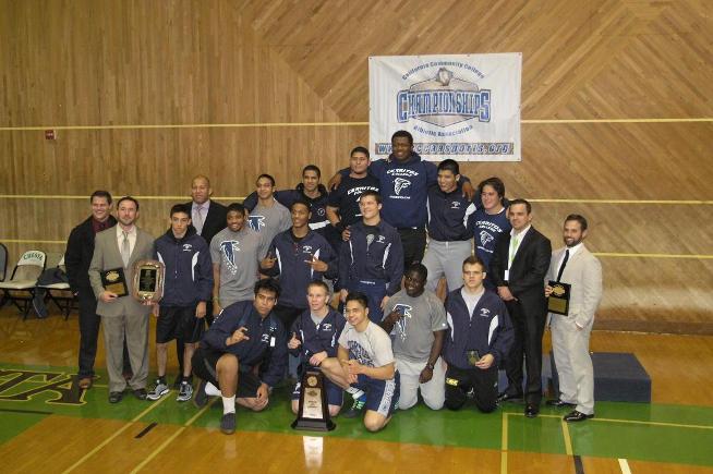 The Cerritos wrestling team captured the 2014 CCCAA State Championship