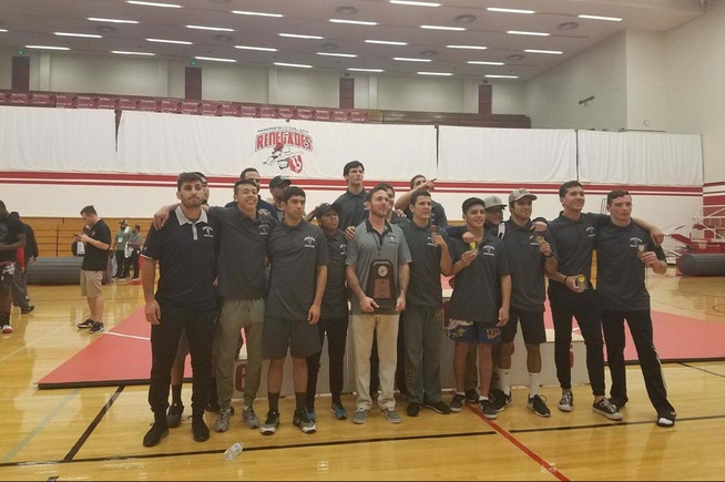 The Falcon wrestling team took second place at the SoCal Regional Championships