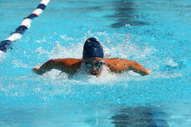 File Photo: The Cerritos women's swimming team came in first place at the Golden West Invitational