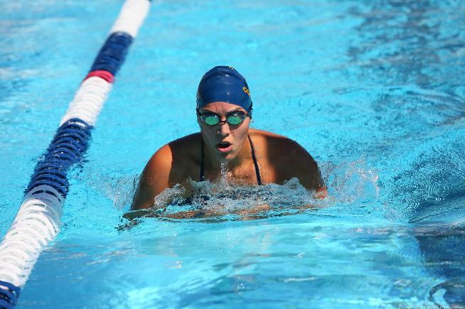 The Cerritos women's swimming team won 11 events to sweep their conference meet