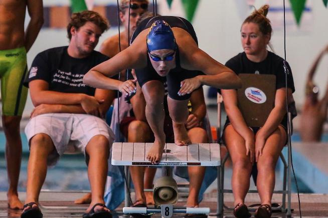 Amanda Loya earns a sixth place finish in the 100-yard breaststroke