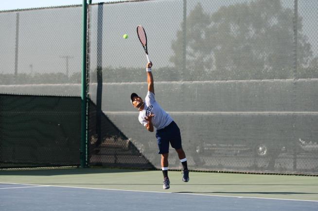 File Photo: Todd Jenkins won a three-set singles match against Santa Barbara City College.