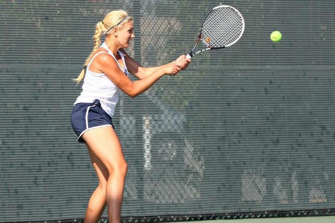 File Photo: Anastasia Khomyachenko won her singles and doubles match against El Camino