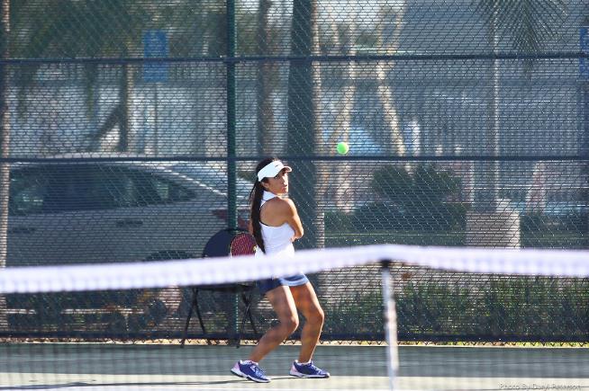 File Photo: Danielle Pastor won her singles and doubles matches vs. Whittier College