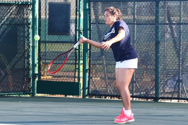 File Photo: Elizabeth Aceves earned a straight set singles win.