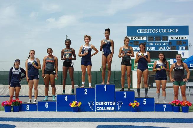 Juanita Webster (1st Place) and Lilian Ebanks (2nd Place) led the way for Cerritos