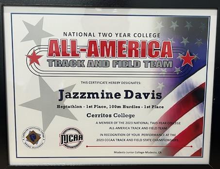 Jazzmine Davis is one of nine Falcons to be named All-American