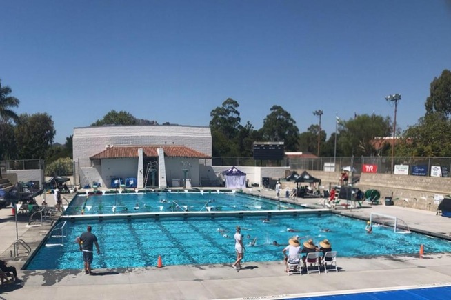 Women's water polo played at Cuesta Tournament