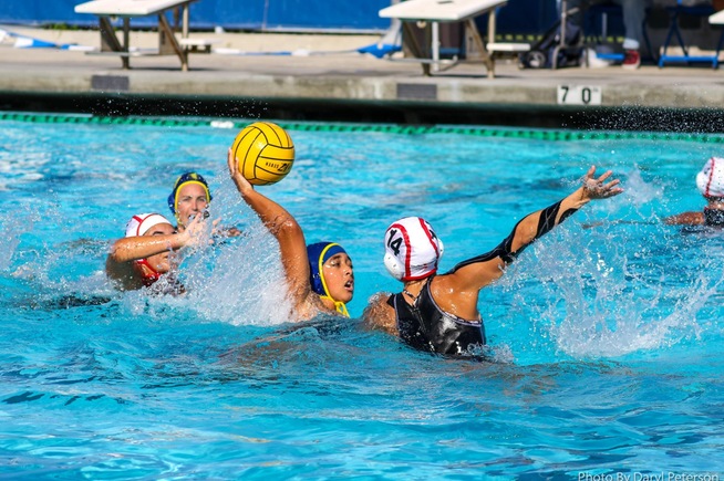 Camila Oliveira scored five of the Falcons goals in their 10-9 loss to Chaffey