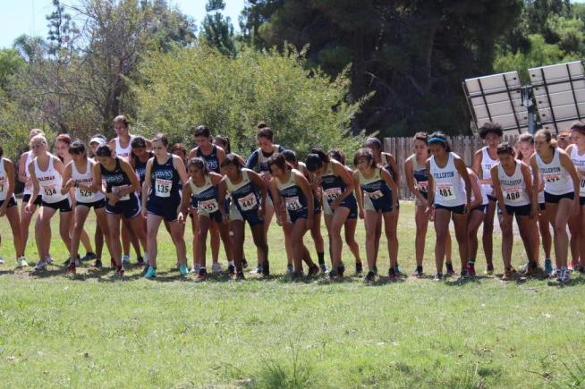 The Cerritos women's cross country team came in first place at the Palomar Invitational.