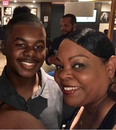 Monet Andrews and her son, Evan