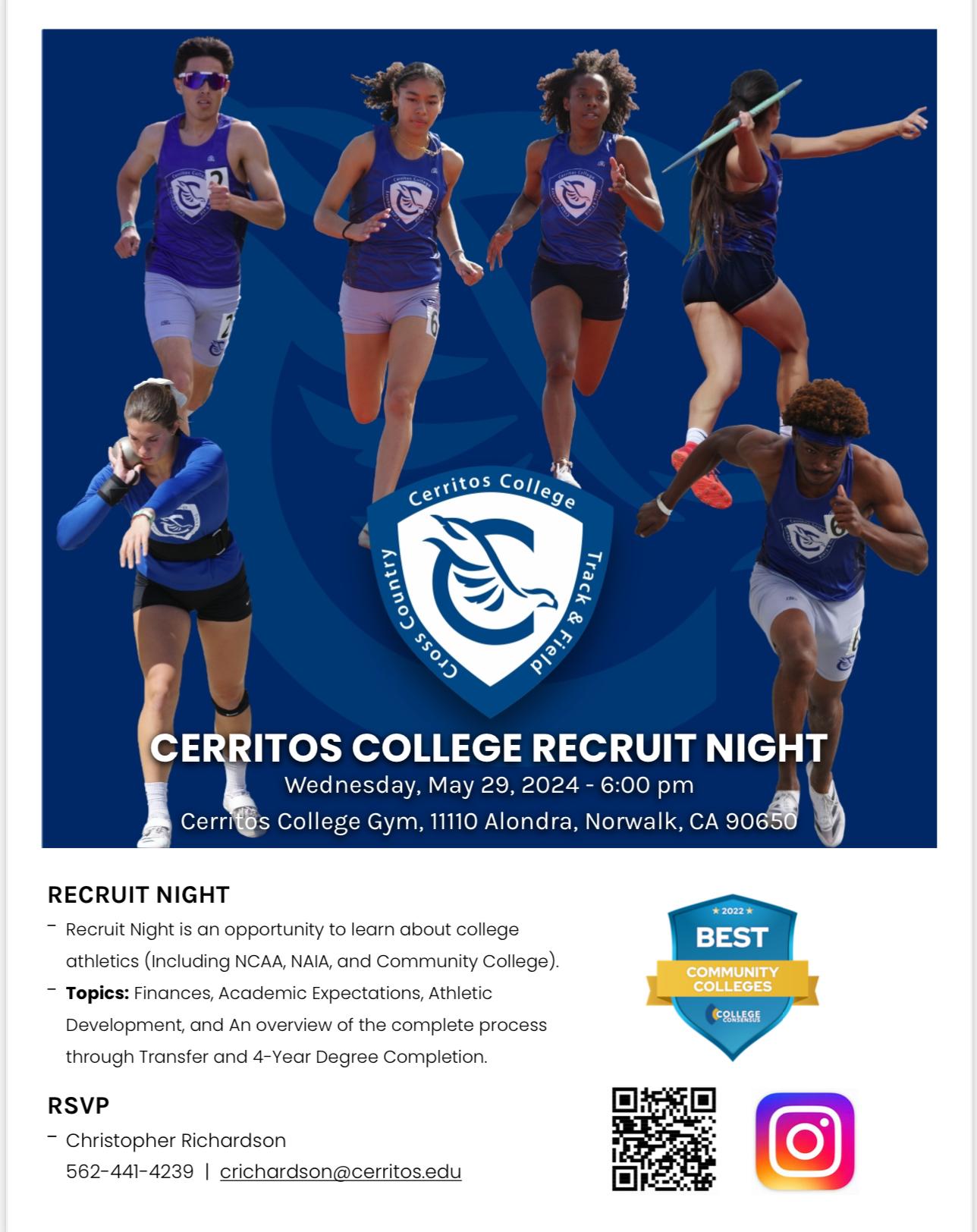 Cerritos College to host Recruit Night